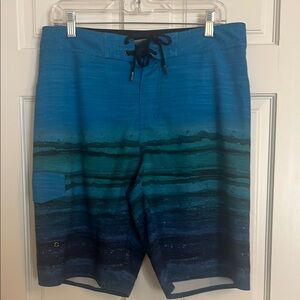 Blue Gradient Men's Swim Shorts